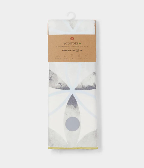 MANDUKA YOGITOES® YOGA MAT TOWEL (180CM) - White Light