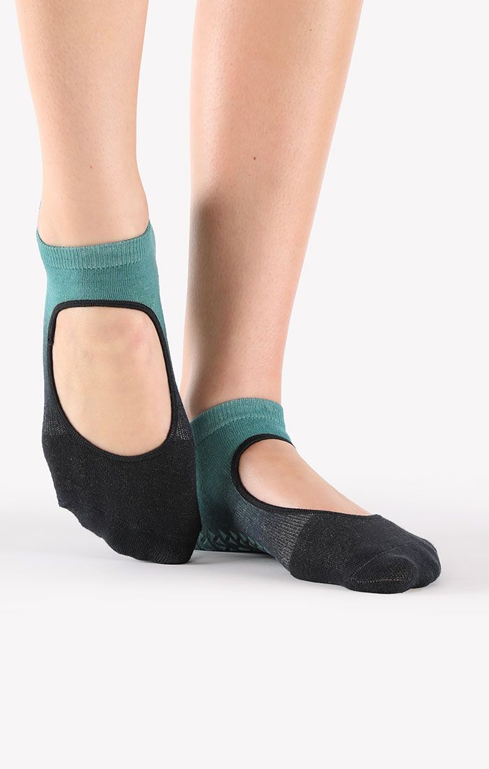 POINTE STUDIO NINA STRAP SOCKS - Black and blue