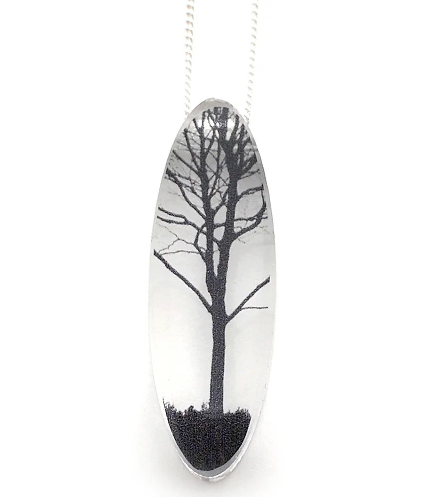 Oval City Tree Necklace