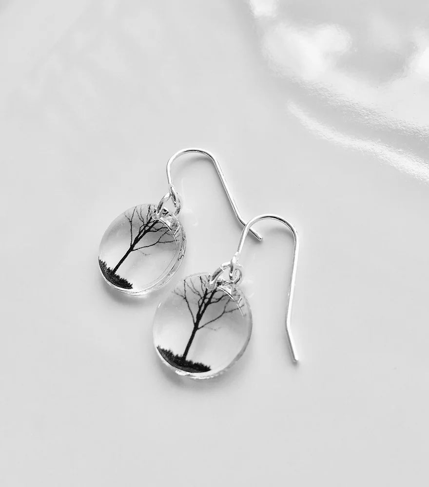 Round City Tree Earrings