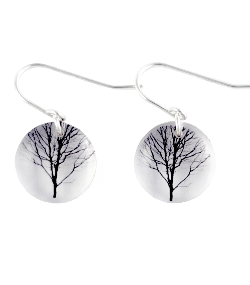 Round Tree Earrings