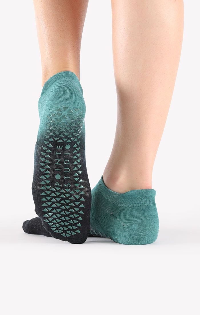 POINTE STUDIO NINA STRAP SOCKS - Black and blue