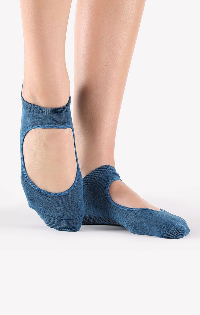 POINTE STUDIO JOSIE GRIP STRAP SOCKS - DEEP SEA