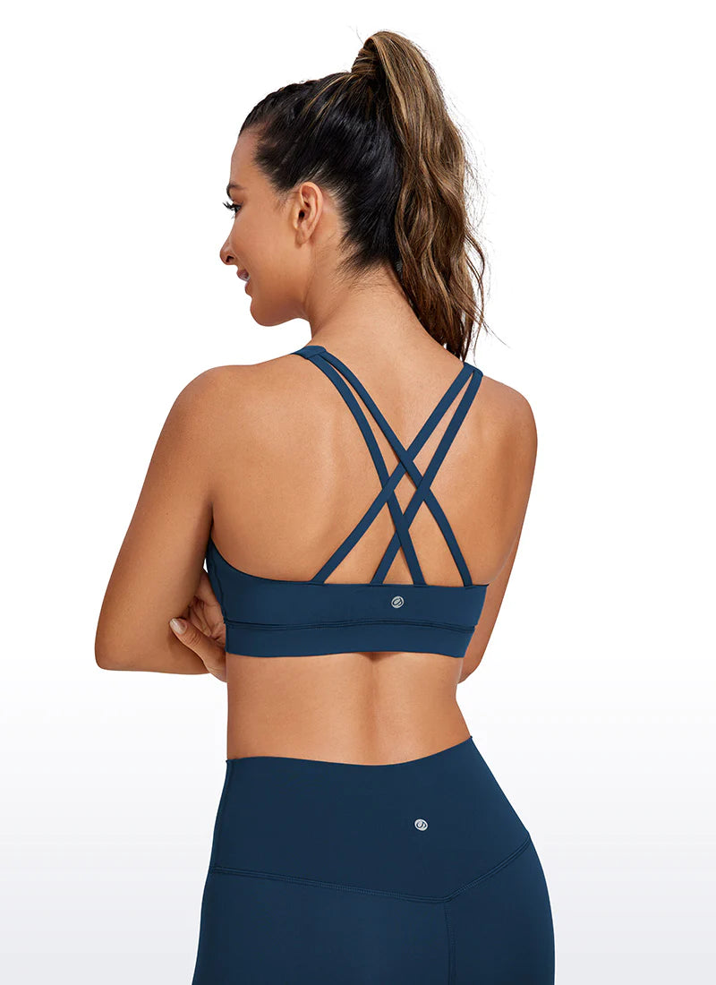 Nakedfeel Bra Cross Back - Blá - Frá Crz Yoga