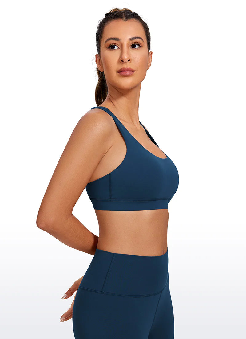 Nakedfeel Bra Cross Back - Blá - Frá Crz Yoga