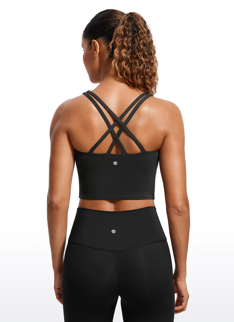 Butterluxe Criss Cross Back Longline Bra frá Crz Yoga