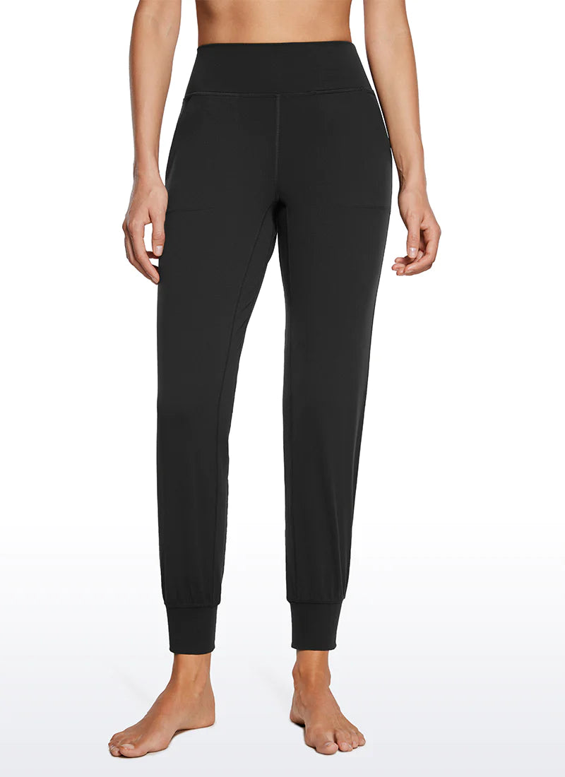 Butterluxe High Waisted Joggers 27 - Svartar - frá Crz yoga