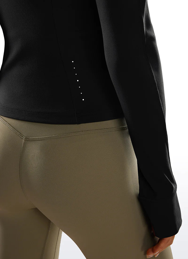 Butterluxe Waist-Length Full - Svartur - Frá Crz Yoga