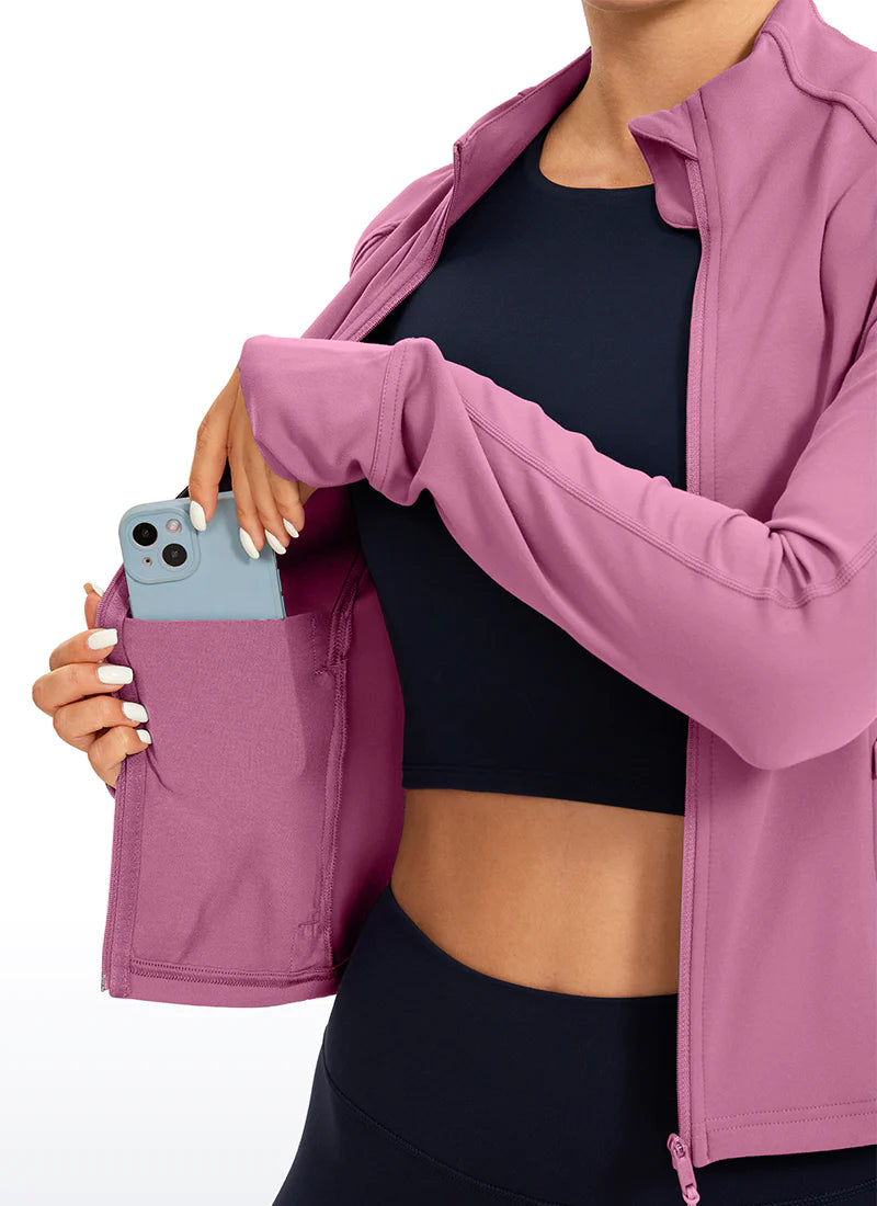 Butterluxe Waist-Length Full - Bleikur - Frá Crz Yoga