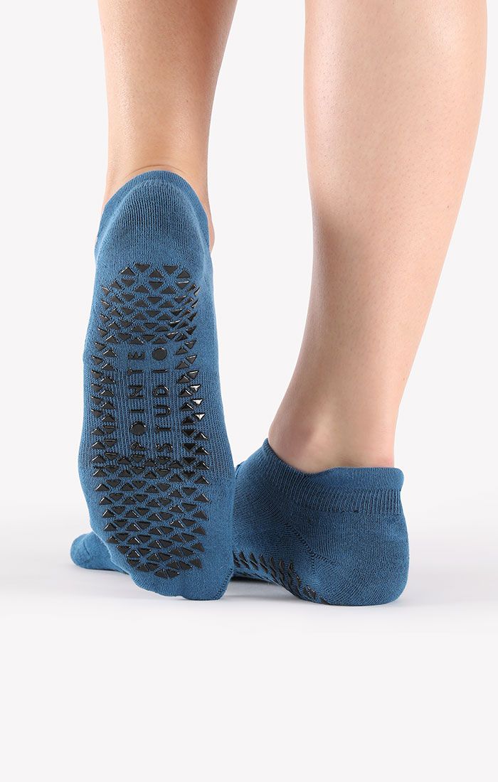 POINTE STUDIO JOSIE GRIP STRAP SOCKS - DEEP SEA