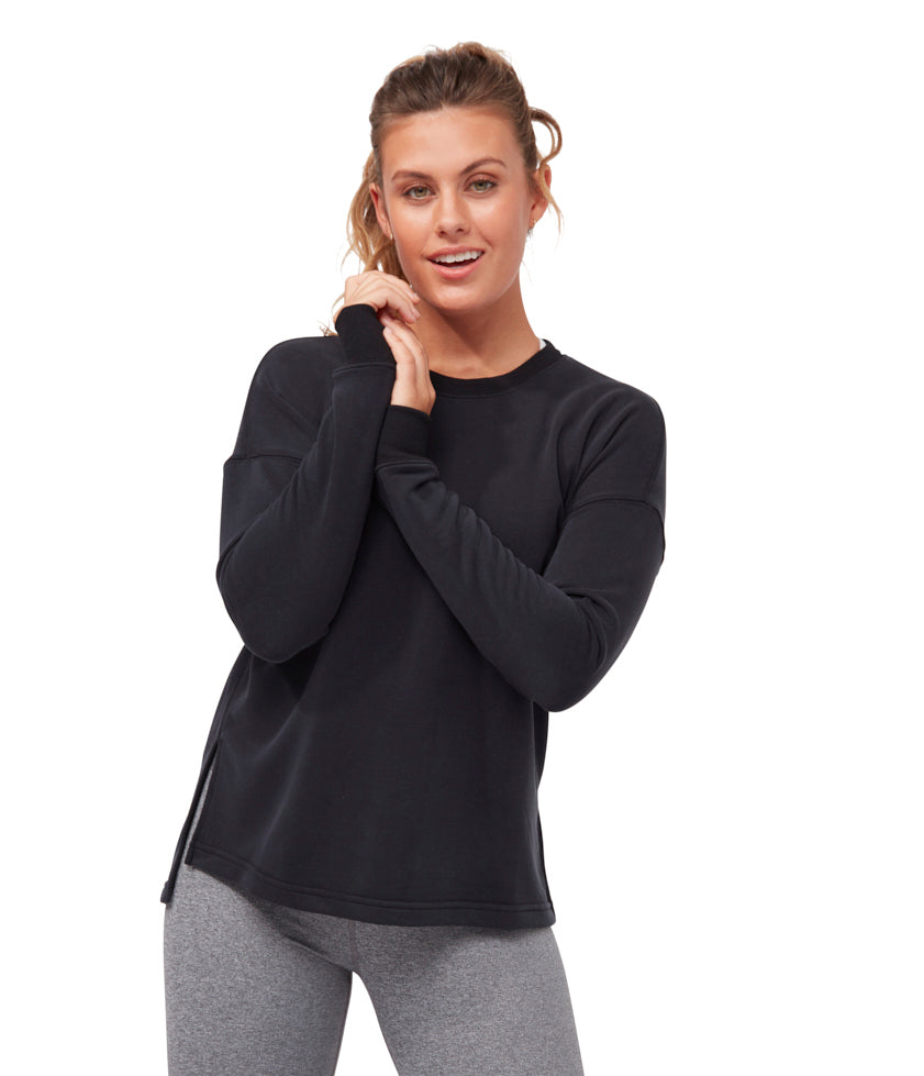 MANDUKA RISE AND SHINE SWEATSHIRT - BLACK