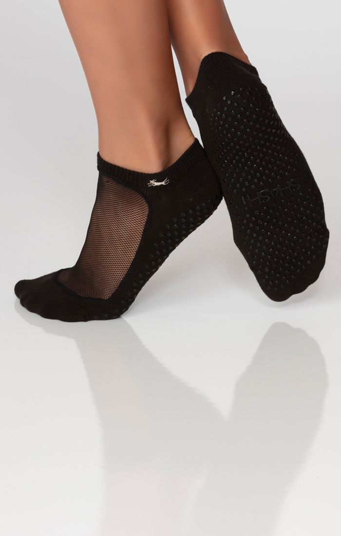 SHASHI CLASSIC MESH SOCKS - BLACK