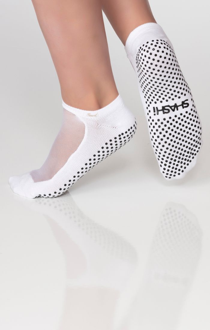 SHASHI CLASSIC MESH SOCKS - WHITE