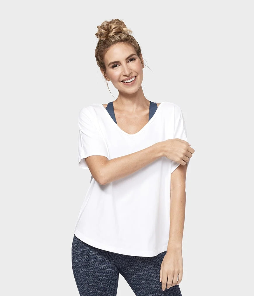 MANDUKA ENLIGHT RELAXED TEE - WHITE