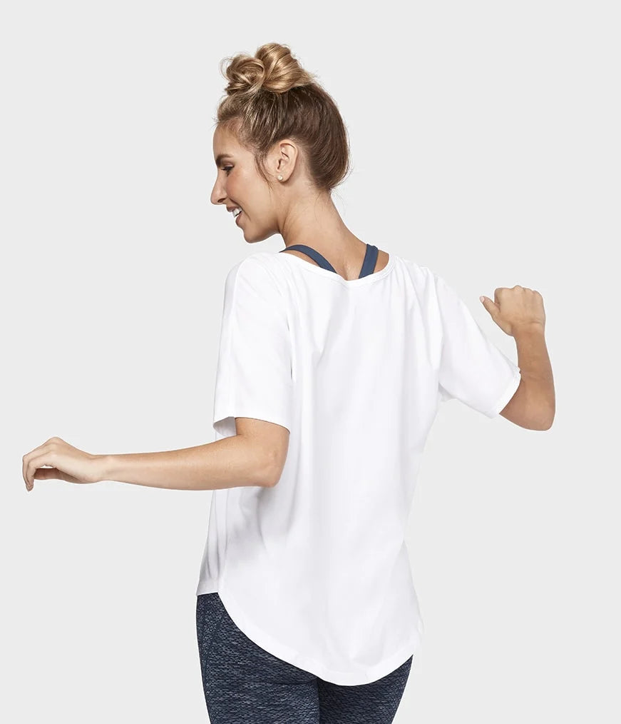 MANDUKA ENLIGHT RELAXED TEE - WHITE