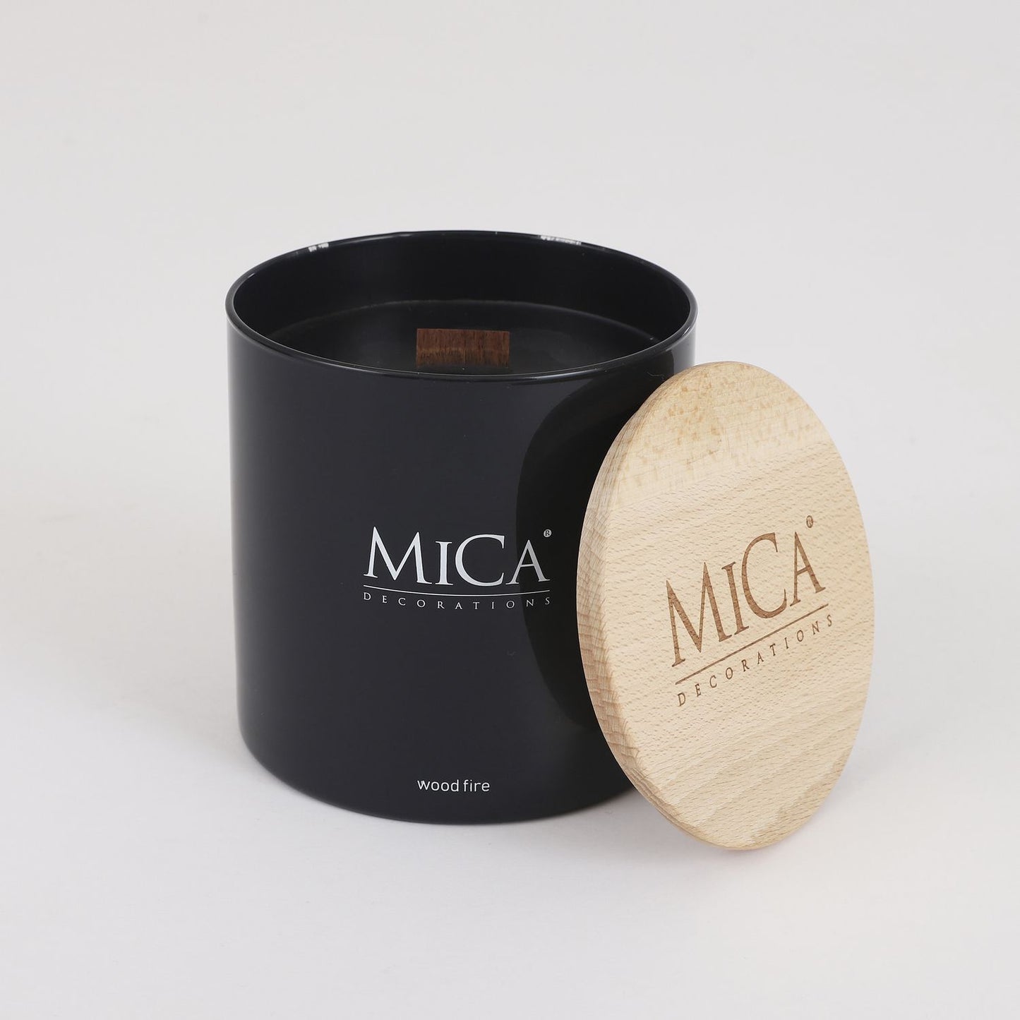 MICA DECORATIONS SCENTED CANDLE (LARGE) - WOOD FIRE