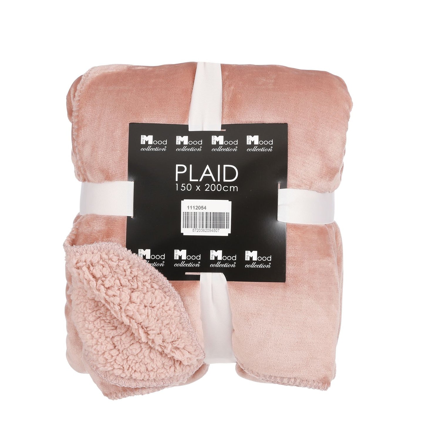 IN THE MOOD MARDY FLEECE PLAID PEACH - L200XW150CM