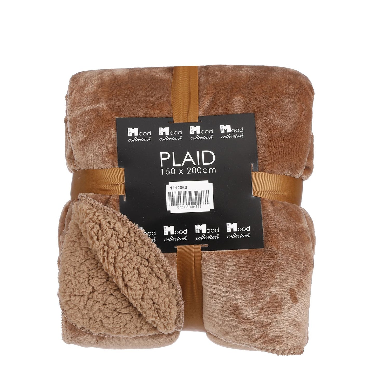 IN THE MOOD MARDY FLEECE PLAID L. BROWN - L200XW150CM