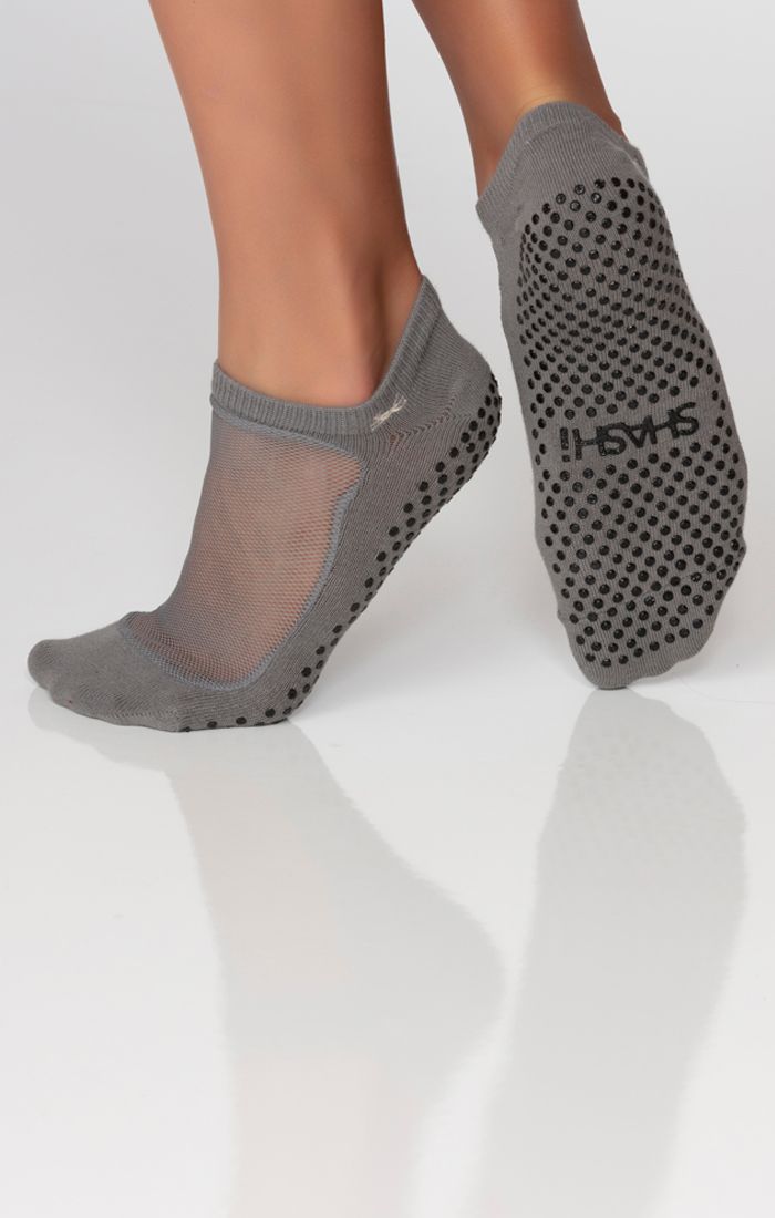 SHASHI CLASSIC MESH SOCKS - CHARCOAL