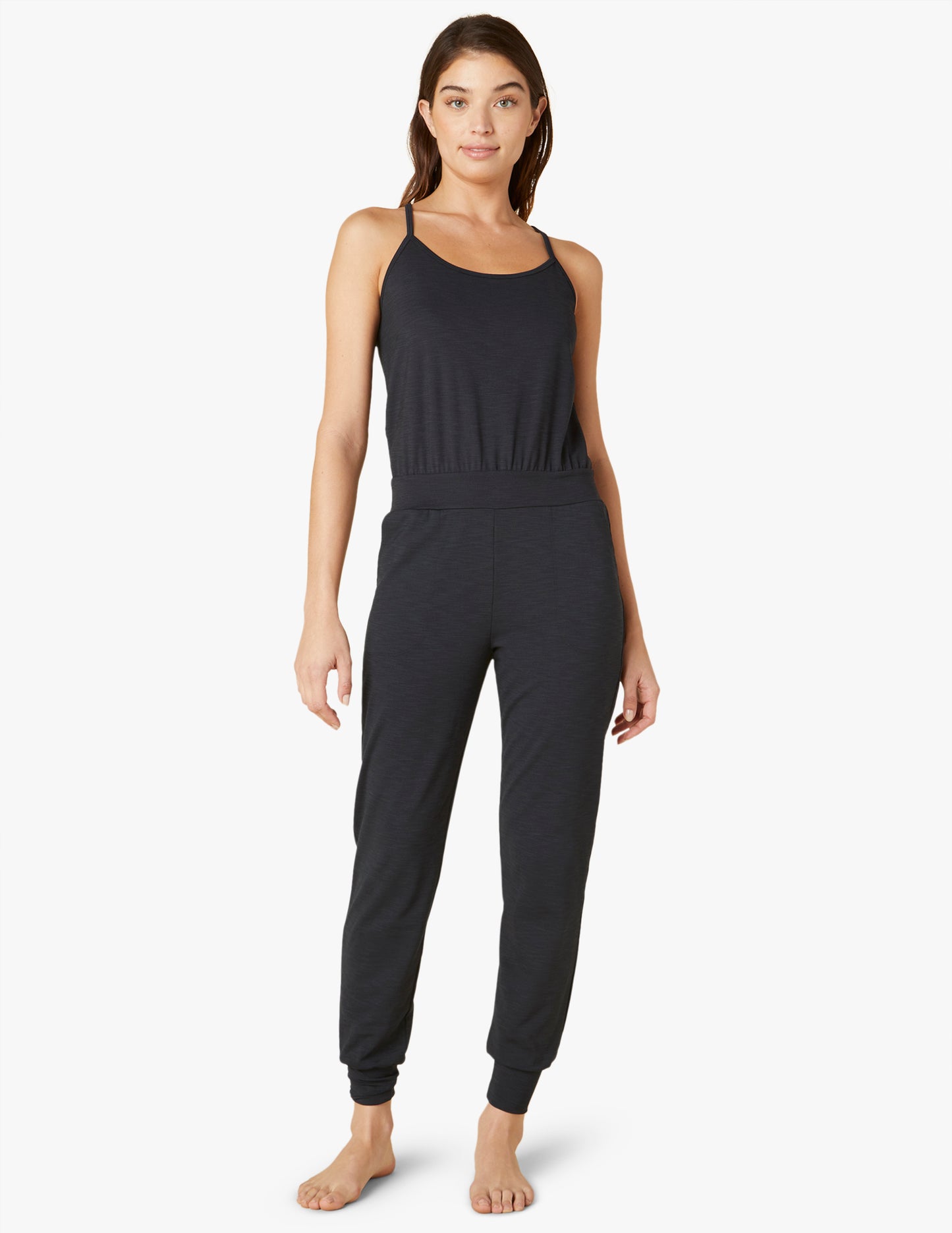 HEATHER RIB LOUNGE AROUND JUMPSUIT - Beyond Yoga