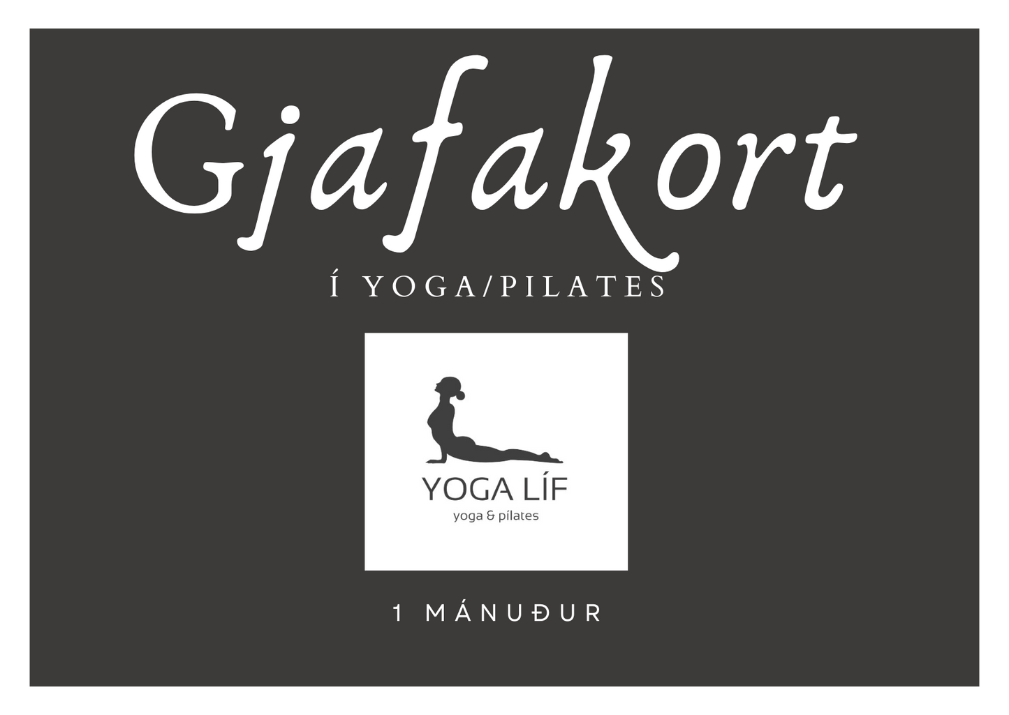 GJAFAKORT Í YOGALÍF