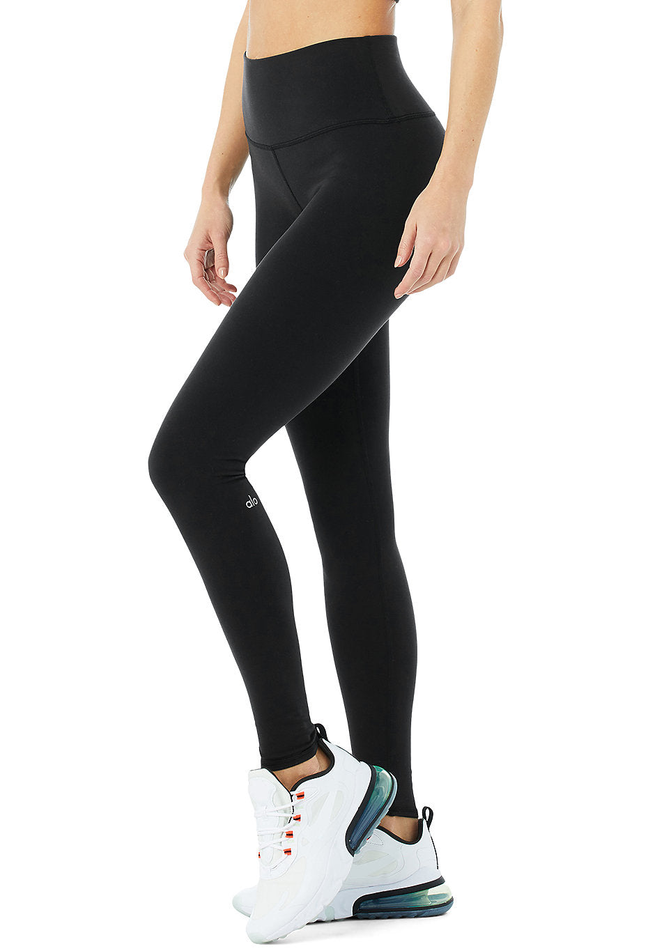 ALO HIGH-WAIST AIRBRUSH LEGGING - BLACK