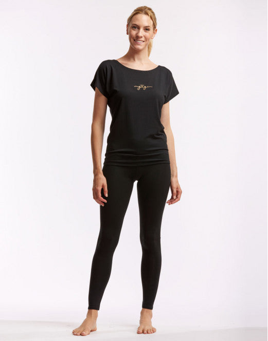 TEMPS DANSE AVA YOGI T-SHIRT - NOIR