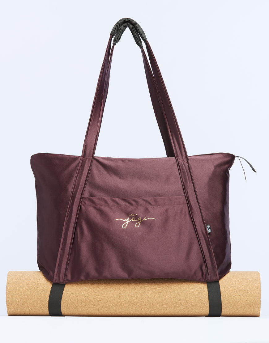 TEMPS DANSE SANA YOGI TOTE BAG - PLUM