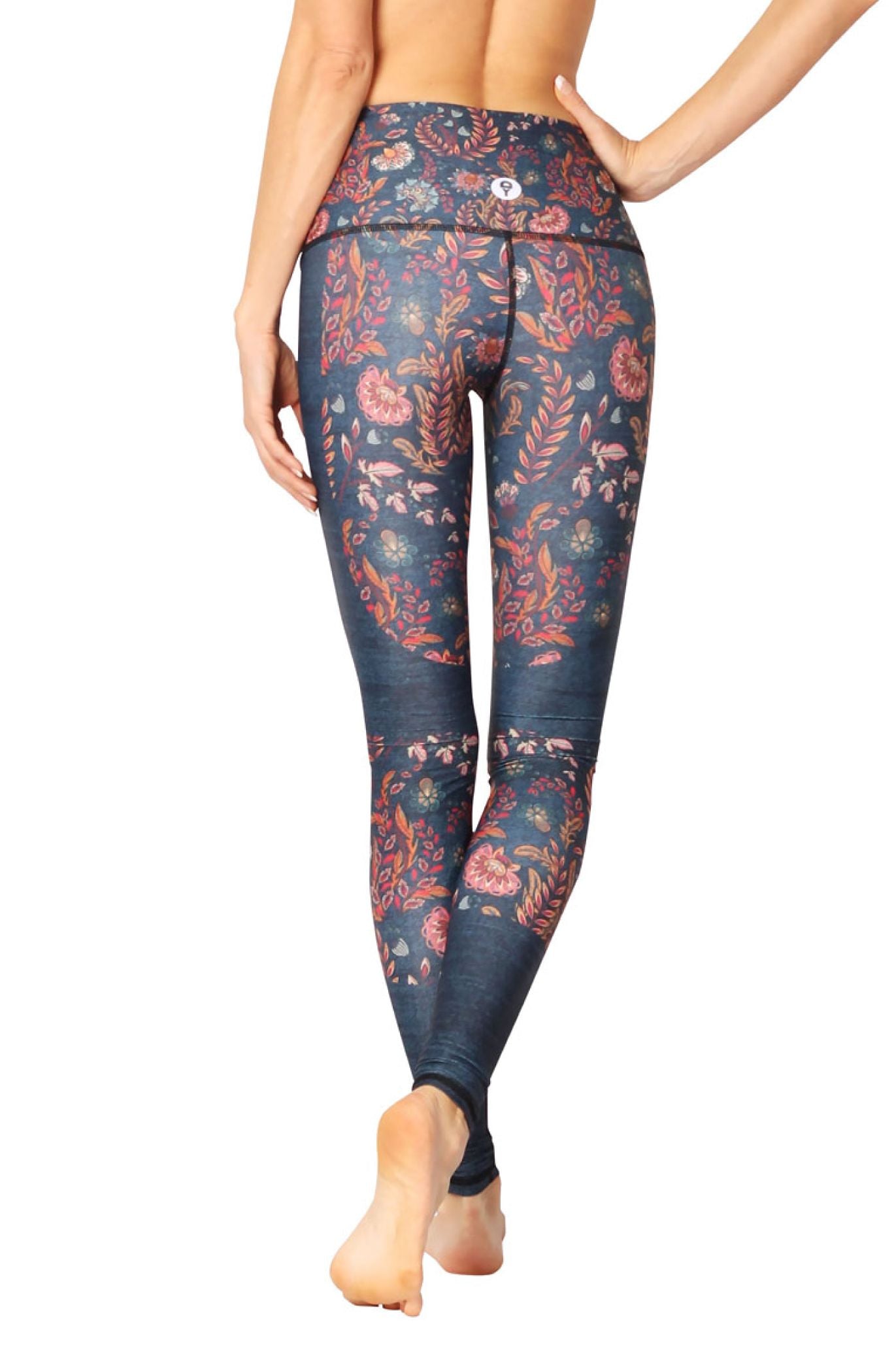 YOGA DEMOCRACY PRINTED LEGGINGS - FESTIVAL DENIM