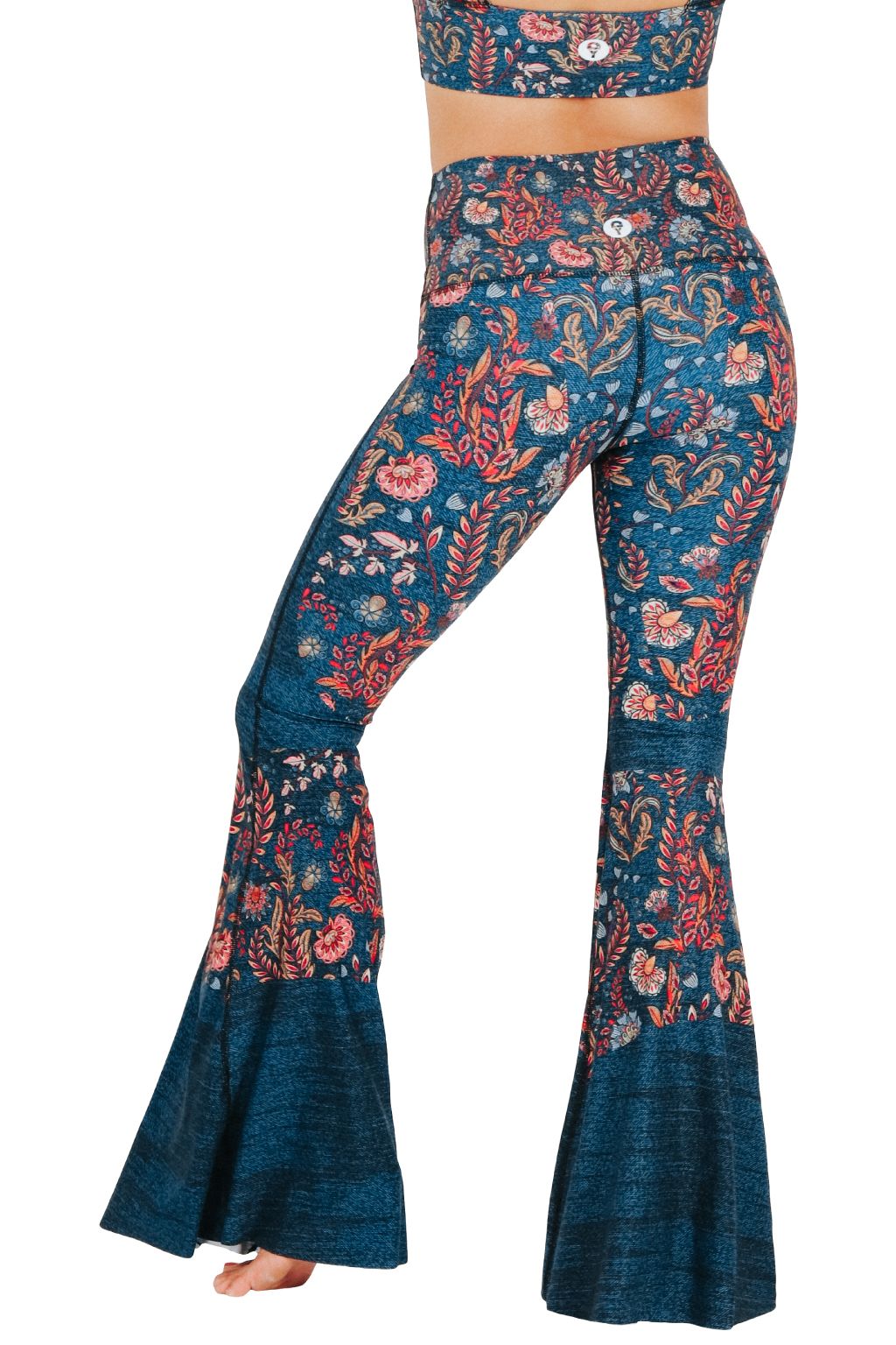 YOGA DEMOCRACY PRINTED BELL BOTTOMS - FESTIVAL DENIM