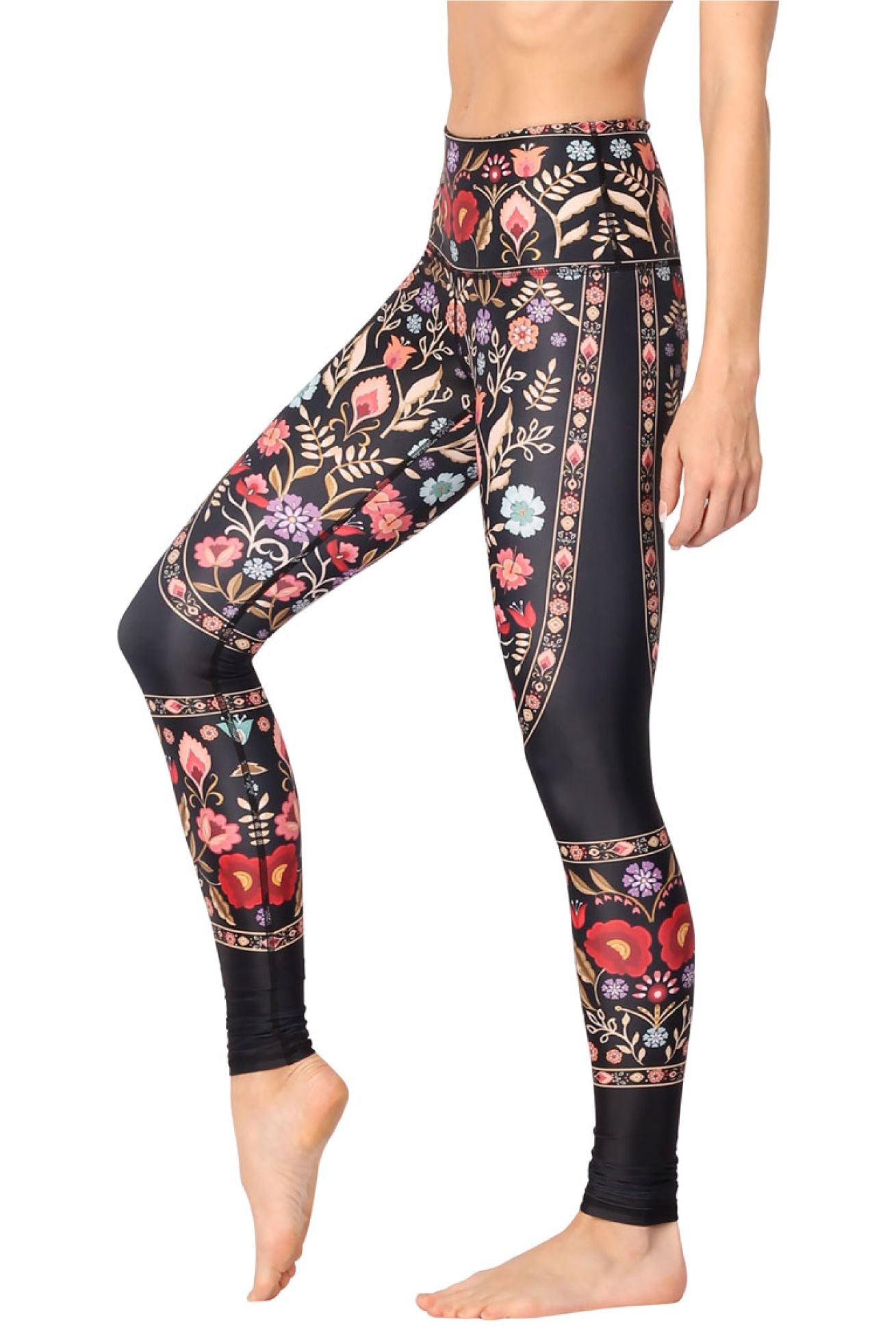 YOGA DEMOCRACY PRINTED LEGGINGS - RUSTICA