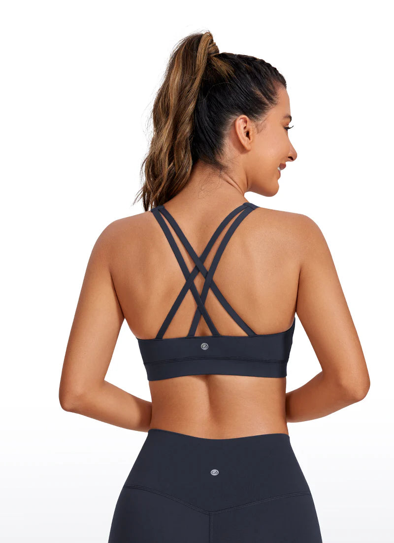 Nakedfeel Bra Cross Back - Dökkblár - Crz yoga