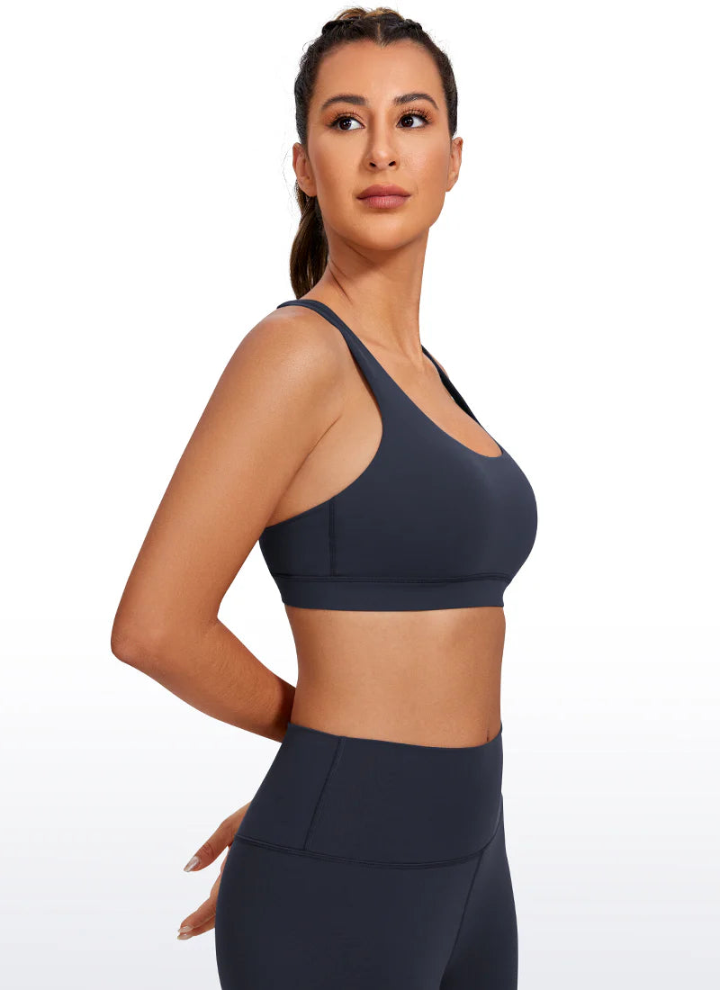 Nakedfeel Bra Cross Back - Dökkblár - Crz yoga