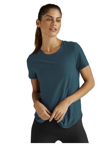 FEATHERWEIGHT ON THE DOWN LOW TEE - Beyond Yoga (MAJESTIC BLUE HEATHER )