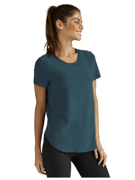 FEATHERWEIGHT ON THE DOWN LOW TEE - Beyond Yoga (MAJESTIC BLUE HEATHER )