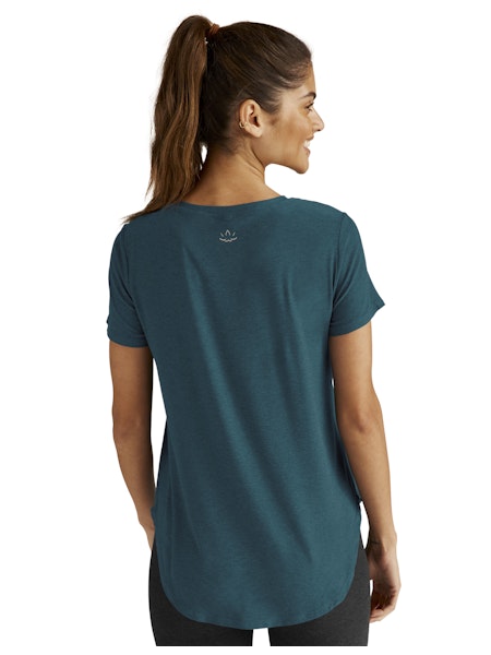 FEATHERWEIGHT ON THE DOWN LOW TEE - Beyond Yoga (MAJESTIC BLUE HEATHER )