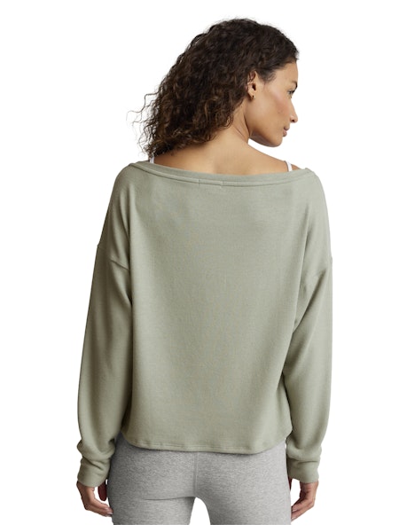 LET LOOSE PULLOVER - Grey sage  - Beyond Yoga