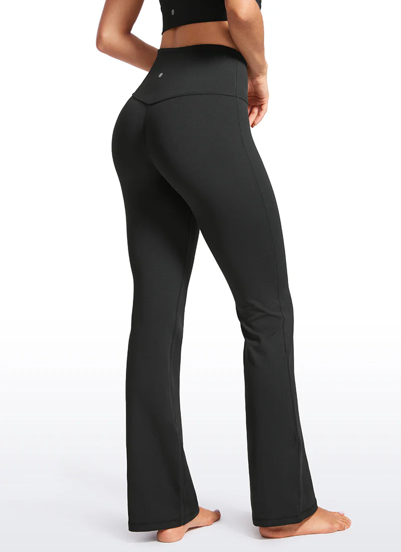 Butterluxe High Waist Flare Pocket Leggings 30.5" - Svartur - Crz yoga