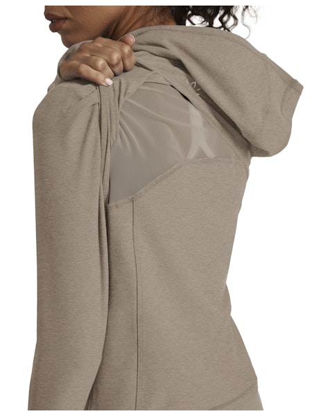 SPACEDYE HIGH ENEGRY HOODIE - Beyond Yoga (BIRCH HEATHER)