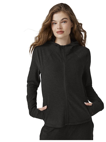 SPACEDYE HIGH ENEGRY HOODIE - Beyond Yoga (DARKEST NIGHT)