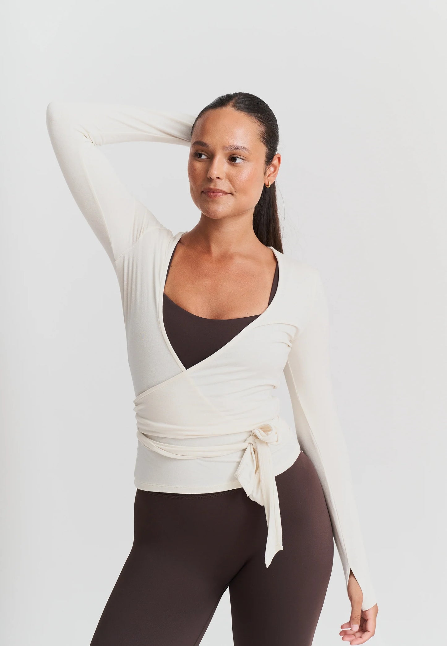 Soft Ballet Wrap - Off white - Sisterly tripe