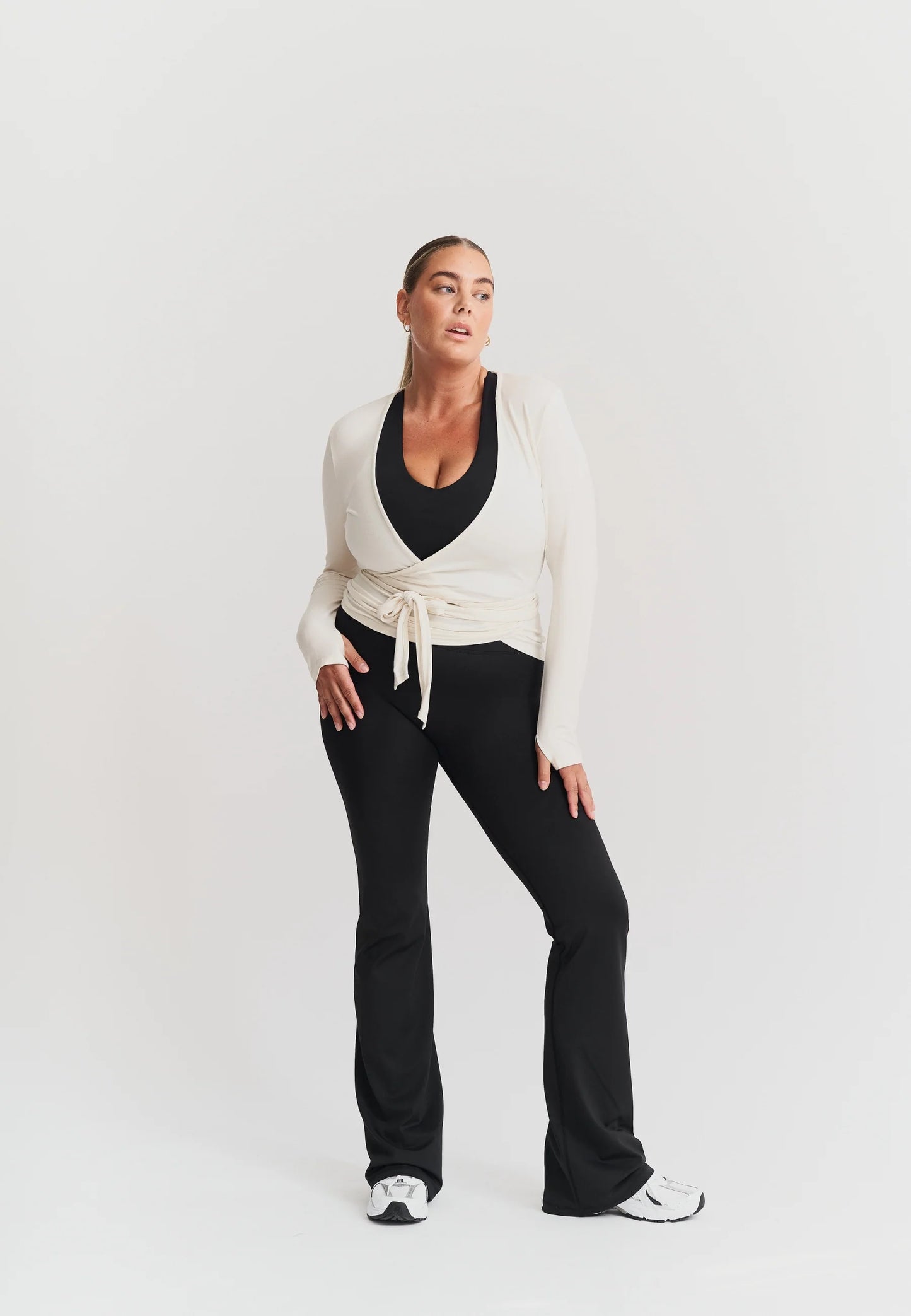 Soft Ballet Wrap - Off white - Sisterly tripe