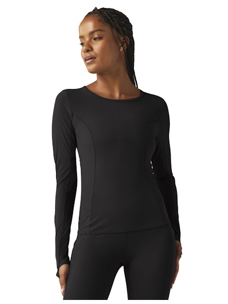 POWERBEYOND LITE AIRSHIELD LONG SLEEVE TOP - Beyond Yoga (BLACK)