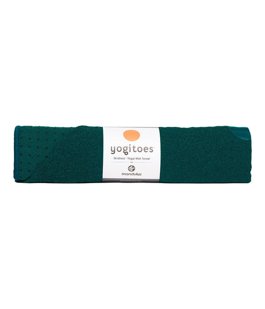 MANDUKA YOGITOES® YOGA MAT TOWEL (180CM) - DEEP GREEN