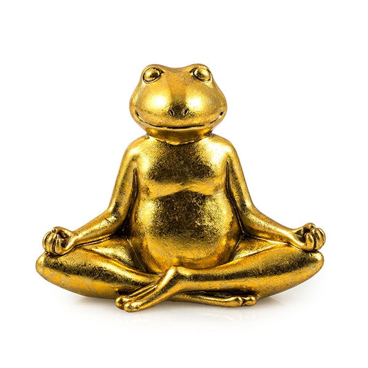 Yoga Frog "Namaste", polyresin, H 11 cm - Pajoma