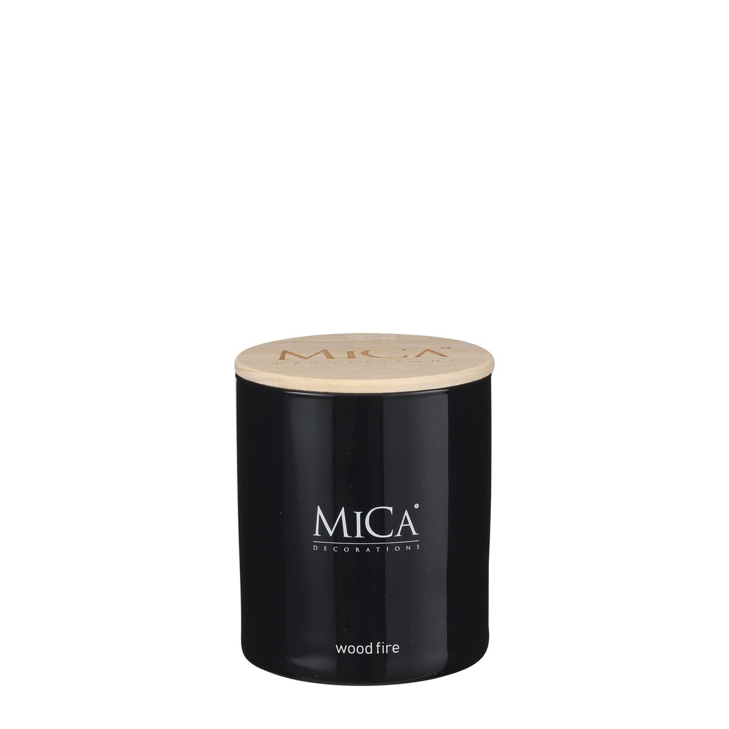 MICA DECORATIONS SCENTED CANDLE (SMALL) - WOOD FIRE