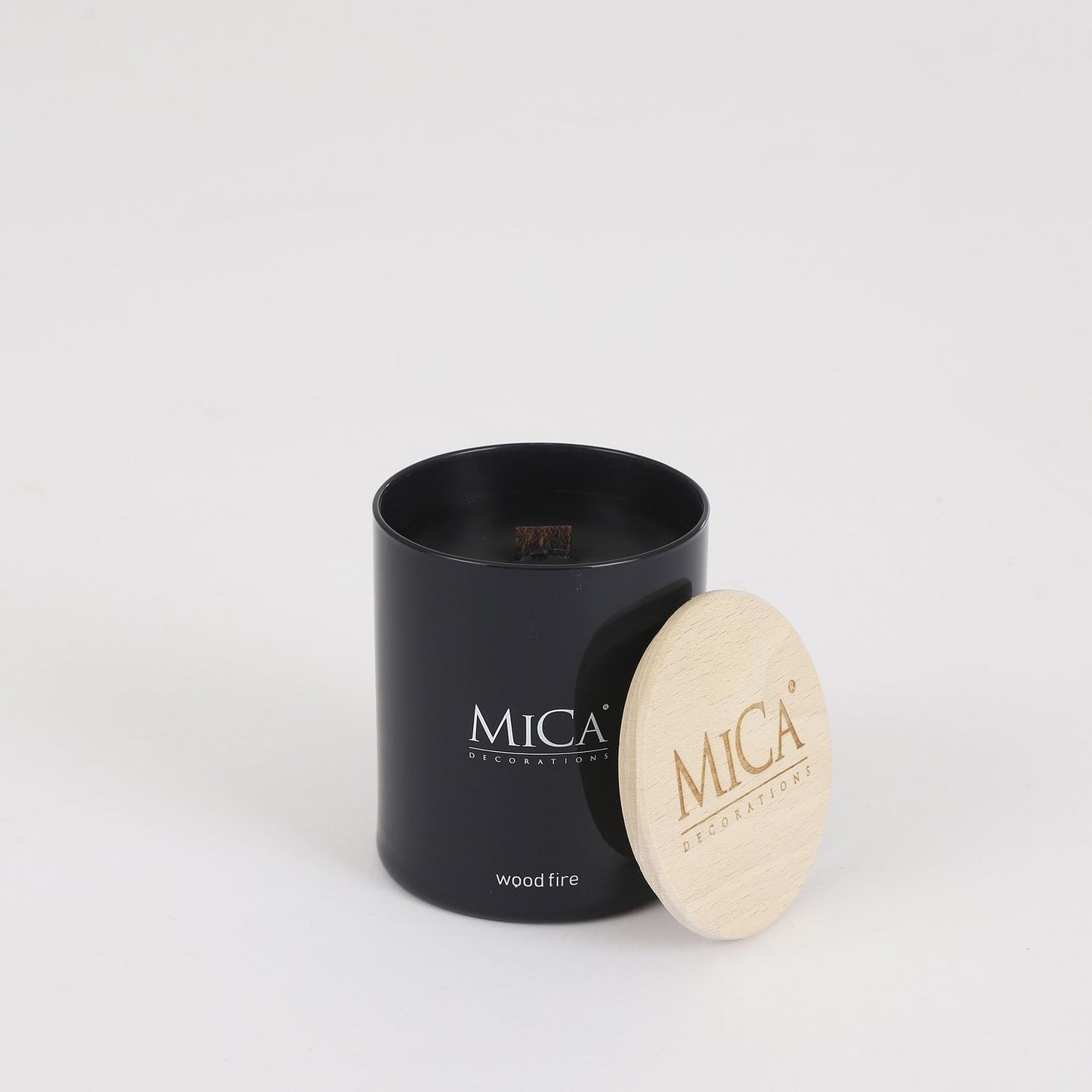 MICA DECORATIONS SCENTED CANDLE (SMALL) - WOOD FIRE