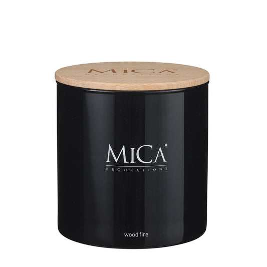 MICA DECORATIONS SCENTED CANDLE (LARGE) - WOOD FIRE
