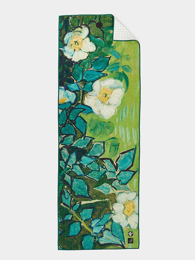 MANDUKA YOGITOES® YOGA MAT TOWEL (180CM) - Van Gogh series, Wild Roses